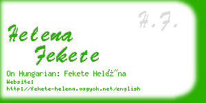 helena fekete business card